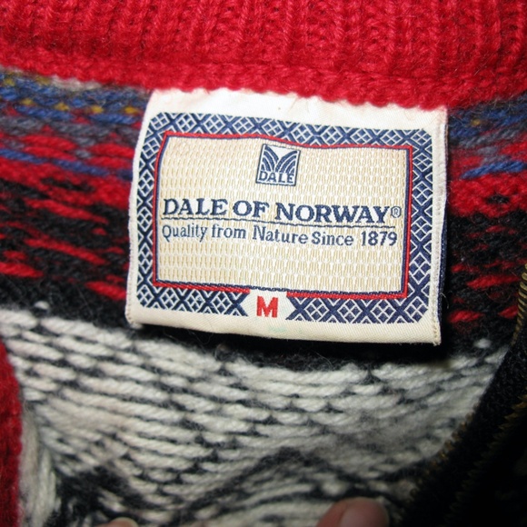 Vintage Norwegian wool sweater. Dale of Norway. Norge 2000. Dark blue. Medium. - Picture 4 of 6